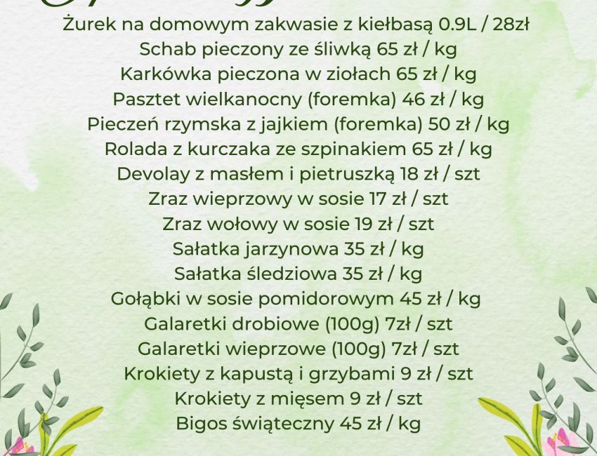 Oferta Wielkanocna 2026